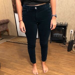 Chico’s teal velvet pants